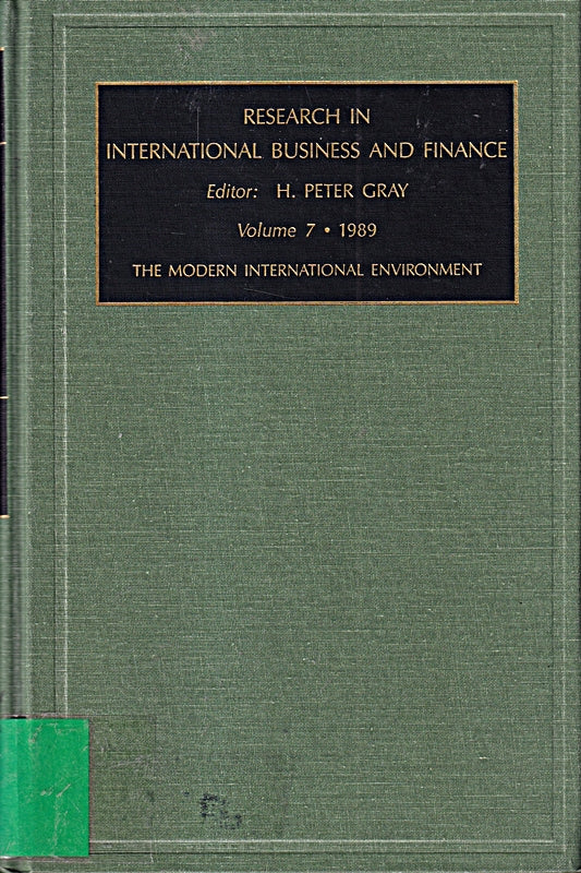 Research in International Business and Finance: A Research Annual