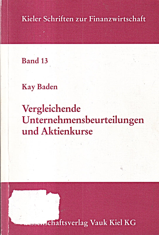 Vergleichende Unternehmensbeurteilungen und Aktienkurse