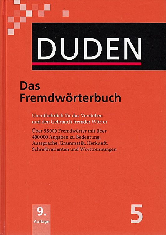DUDEN 5 - Das Fremdwörterbuch/9783411040599 139x195 mm 1.104 Seiten