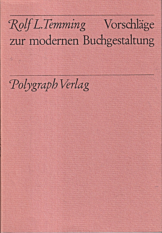 Vorschläge zur modernen Buchgestaltung