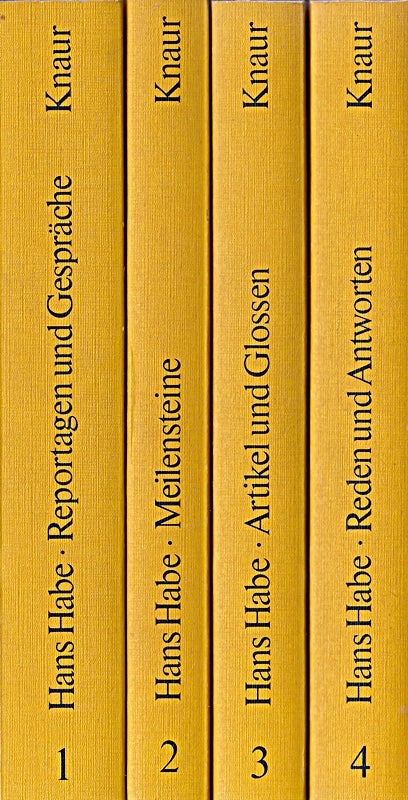 Leben für den Journalismus. 4 Bände