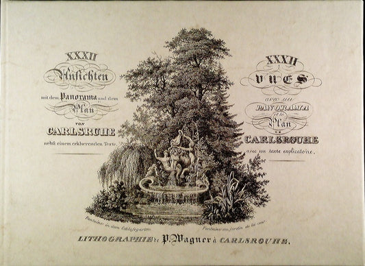 Erinnerungen an Carlsruhe carlsruhe in der P. Wagnerschen Lithographie