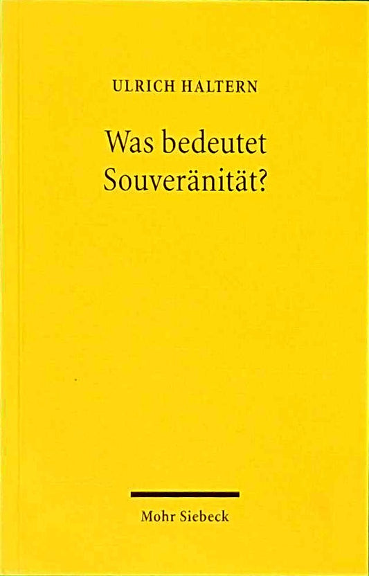 Was bedeutet Souveränität?
