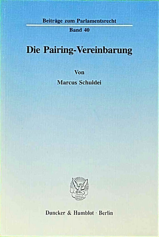 Die Pairing-Vereinbarung