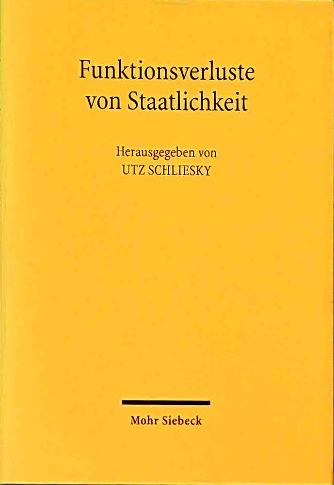 Funktionsverluste von Staatlichkeit