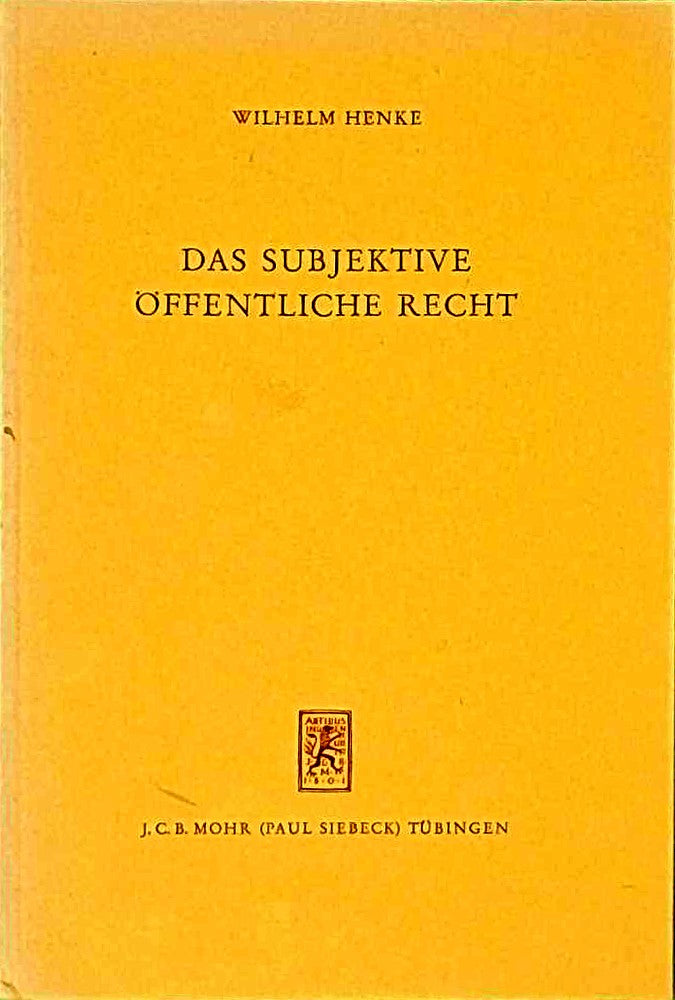 Das Subjektive Öffentliche Recht