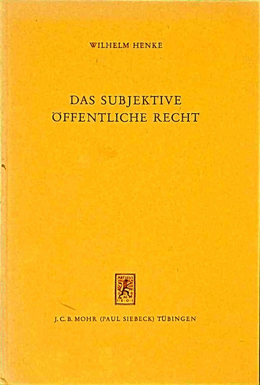 Das Subjektive Öffentliche Recht