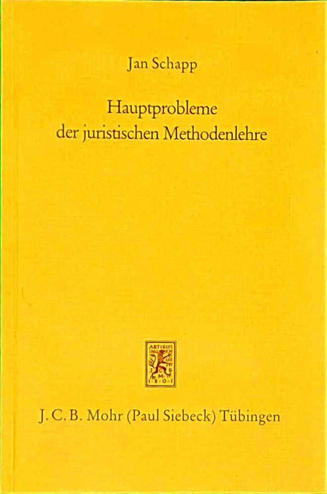 Hauptprobleme der juristischen Methodenlehre