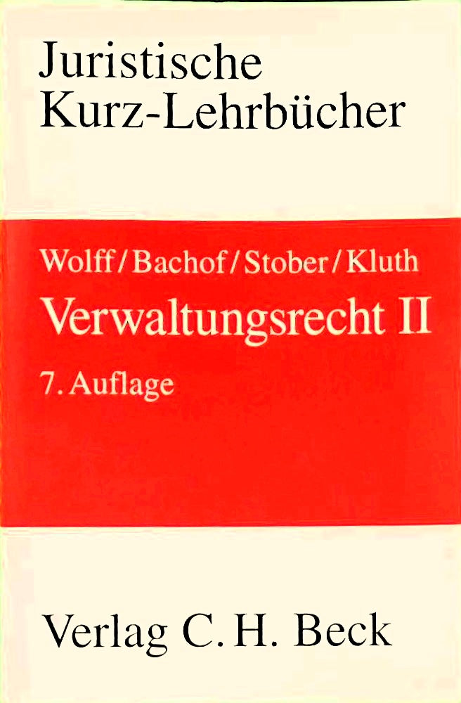 Verwaltungsrecht Bd. 2: Ein Studienbuch