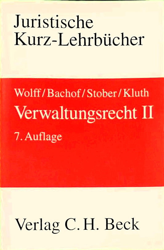 Verwaltungsrecht Bd. 2: Ein Studienbuch