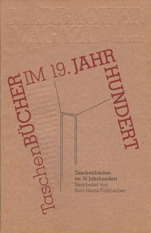 Marbacher Magazin 62: Taschenbücher im 19. Jahrhundert