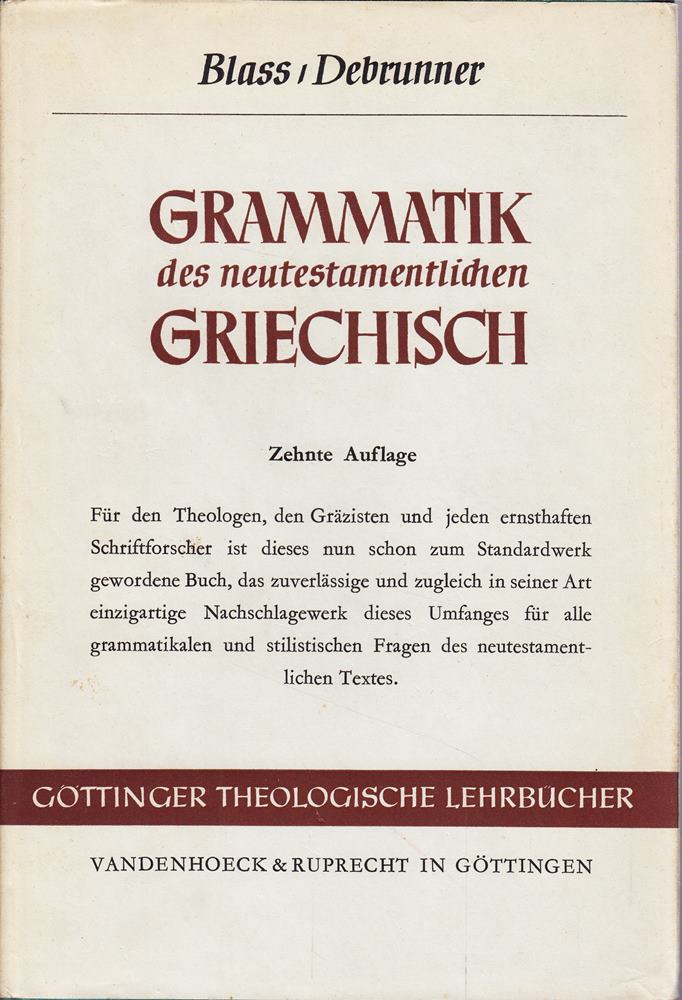 Grammatik des neutestamentlichen Griechisch