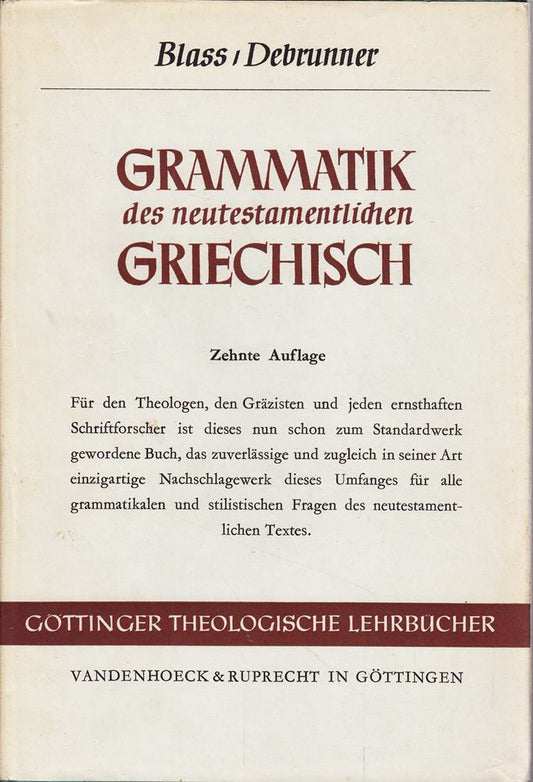 Grammatik des neutestamentlichen Griechisch