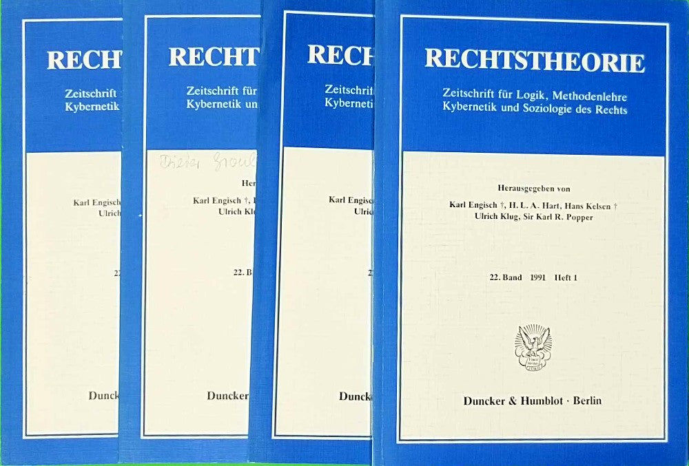 Rechtstheorie - 22. Band - 1991 - Heft 1-4