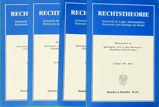 Rechtstheorie - 22. Band - 1991 - Heft 1-4