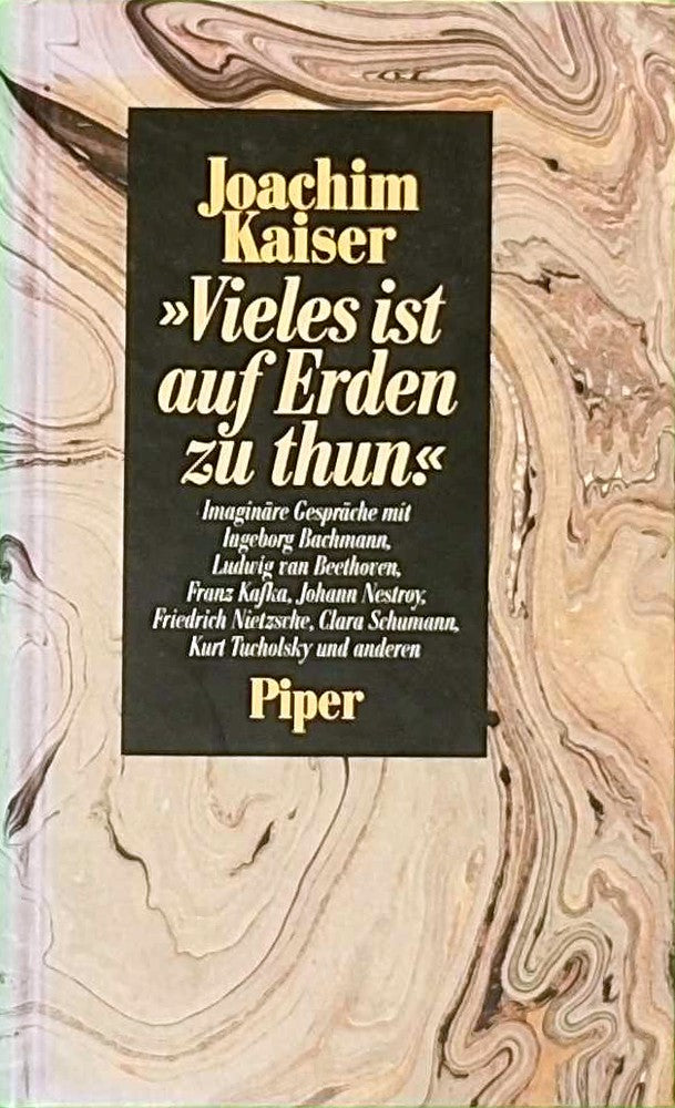 Vieles ist auf Erden zu thun: Imaginäre Gespräche mit Ingeborg Bachmann  Ludwig van Beethoven  Franz Kafka u.a.