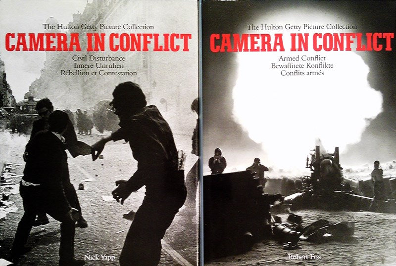 Camera in conflict . 2 Bände: Armed Conflict (Bewaffnete Konflilkte  Conflits armes) - Civil Disturbance (Innere Unruhen  Rebellion et Contestation) -