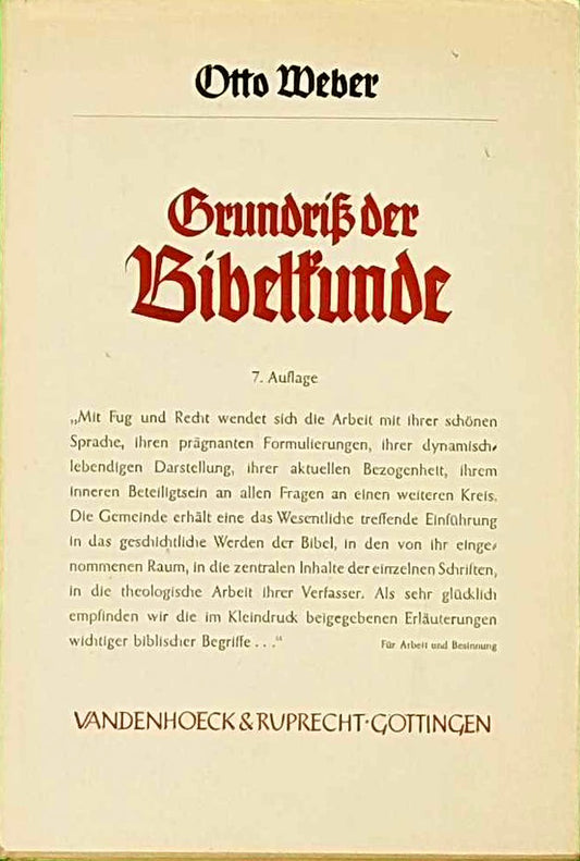 Grundriß der Bibelkunde