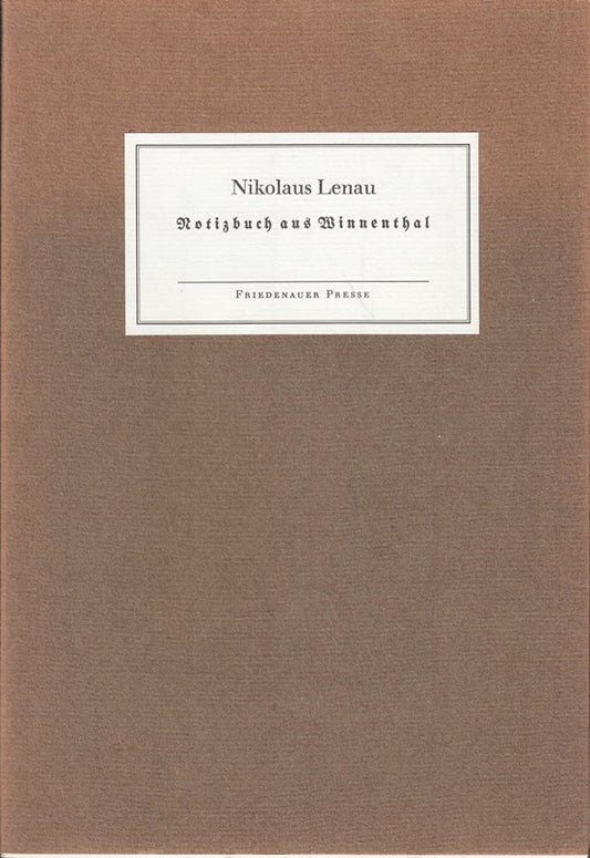 Notizbuch aus Winnenthal