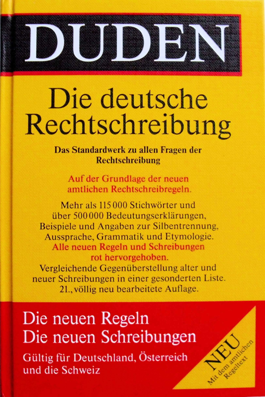 Duden: Rechtschreibung der deutschen Sprache