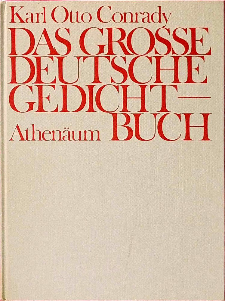 Das große deutsche Gedichtbuch.