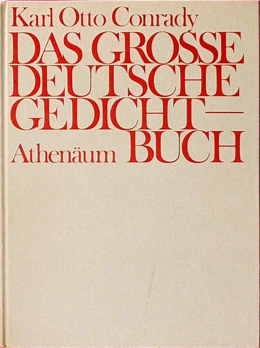 Das große deutsche Gedichtbuch.
