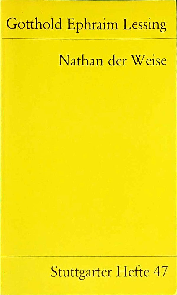 Nathan der Weise - Stuttgarter Hefte 47