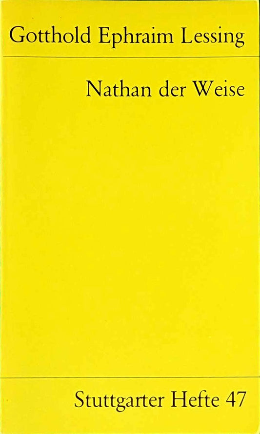 Nathan der Weise - Stuttgarter Hefte 47