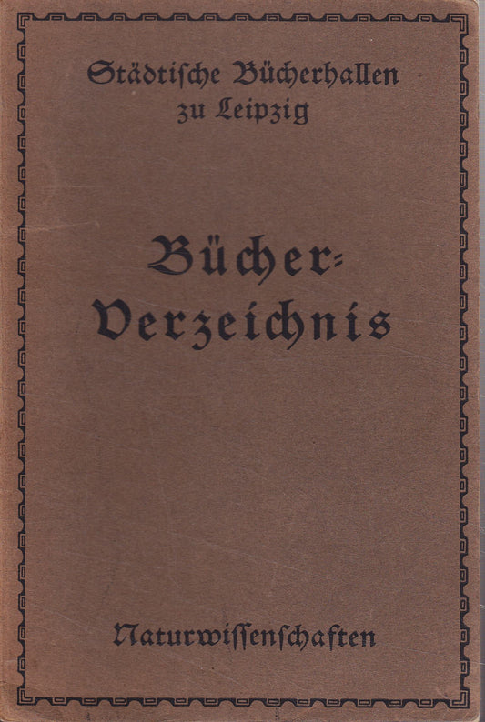Bücherverzeichnis - Naturwissenschaften
