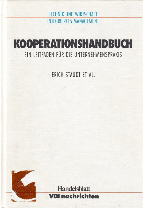 Kooperationshandbuch. (6912 435). Ein Leitfaden für die Unternehmenspraxis