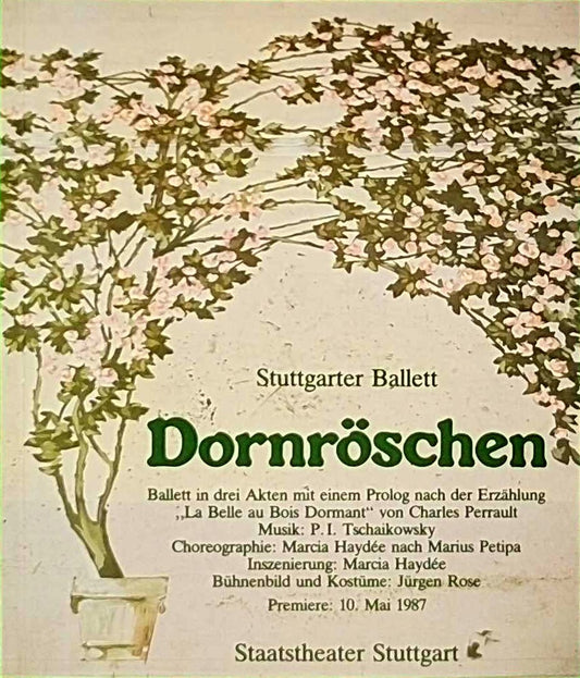 Programmheft BALLETT Pjotr Iljitsch Tschaikowsky DORNRÖSCHEN 8. April 1988 Großes Haus Spielzeit 1987 / 88
