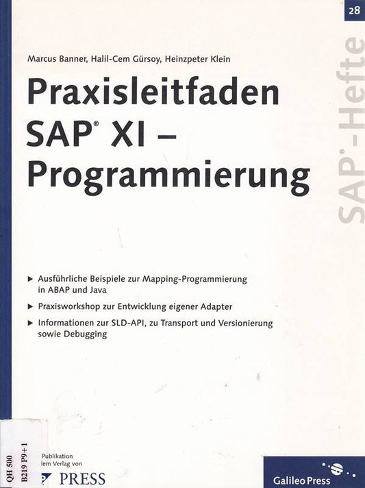 Praxisleitfaden SAP XI ? Programmierung: SAP-Heft 28 (SAP-Hefte)