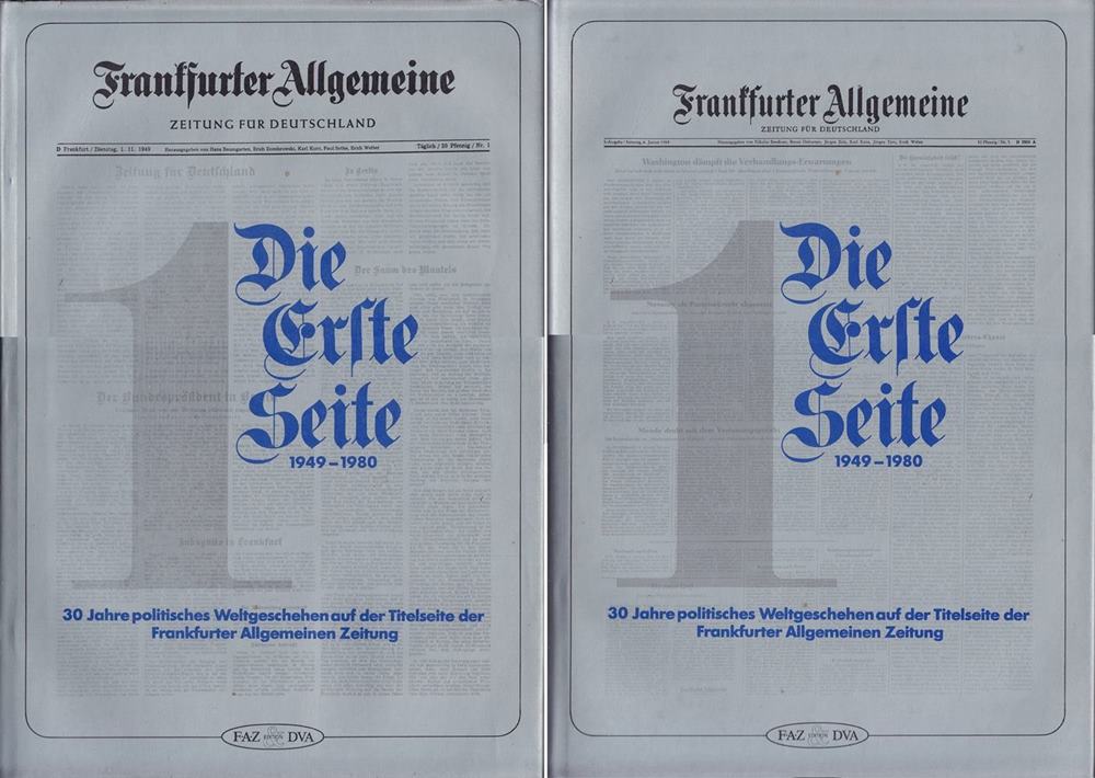 Die Erste Seite  Band I + II: 1949-1980