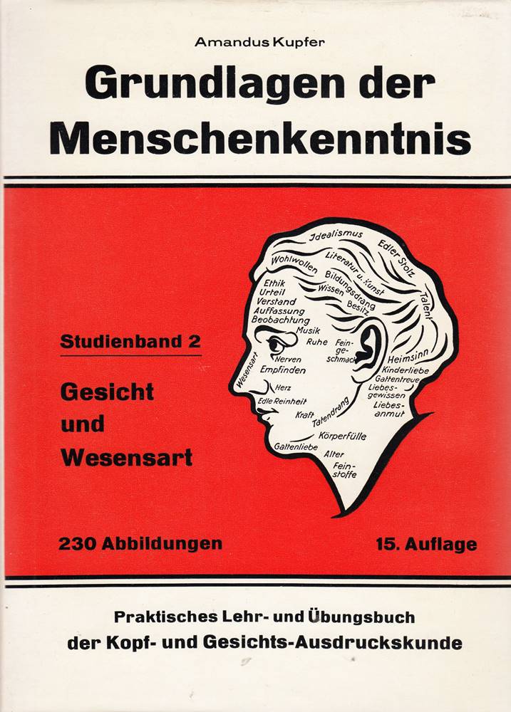 Grundlagen der Menschenkenntnis. Studienband 2: Gesicht und Wesensart. Praktische Lehr- und Übungsbuch Lebens- und Seelen-Ausdruckskunde