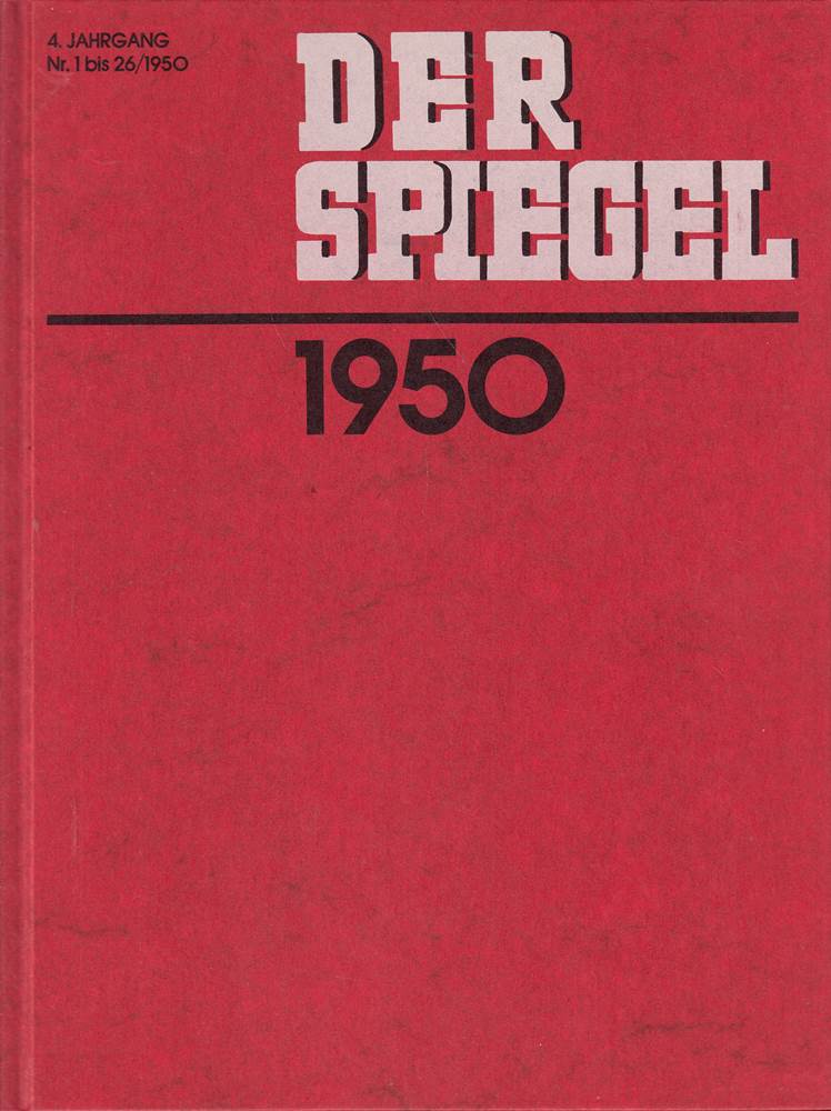 Der SPIEGEL Jahrgang IV - 1950. Vollständiger Nachdruck. 2 Bände im Schuber
