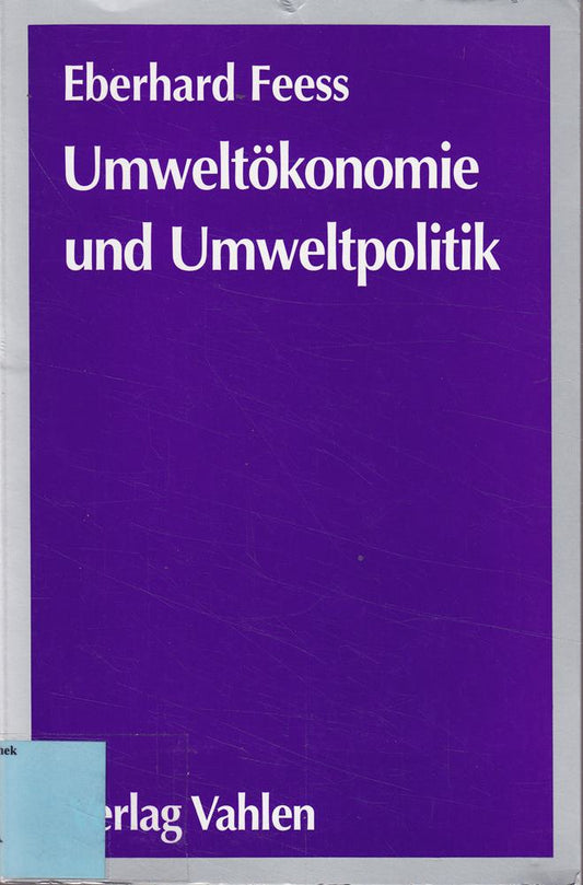Umweltökonomie und Umweltpolitik