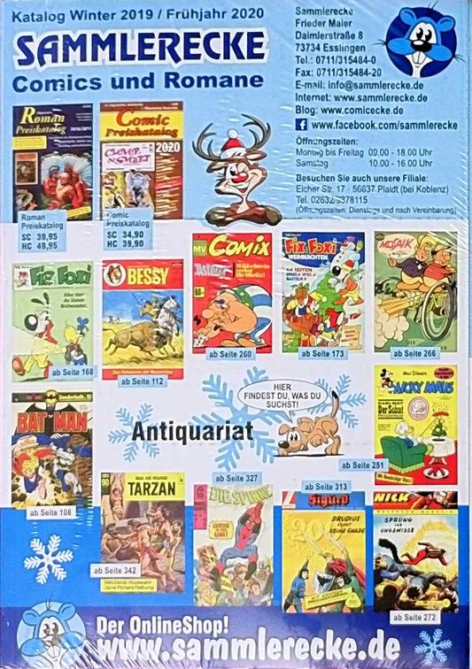 Sammlerecke - Comics und Romane - Katalog Winter 2019 / Frühjahr 2020