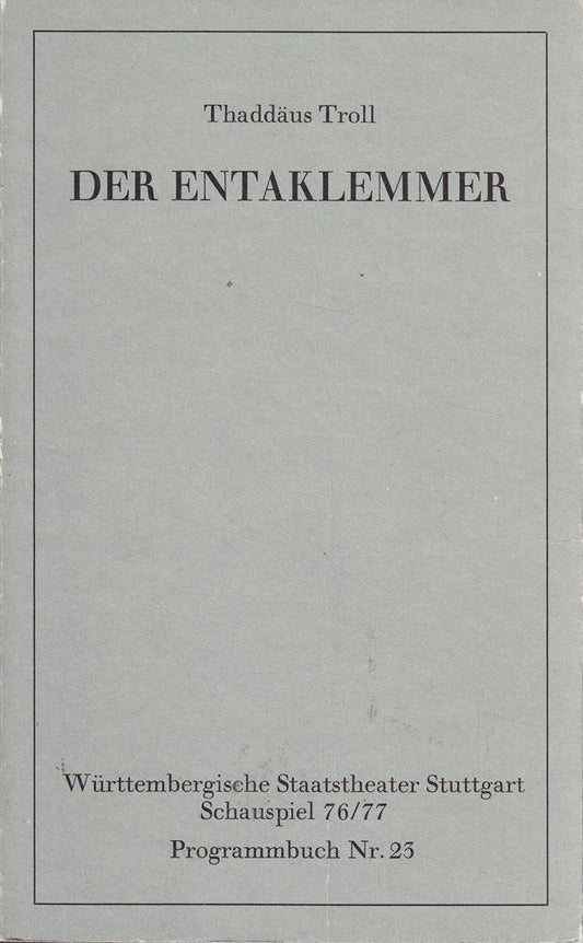 Der Entaklemmer - Programmbuch Nr. 25