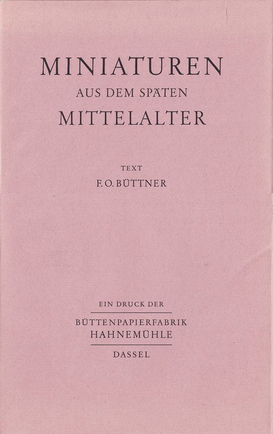 Miniaturen aus dem späten Mittelalter