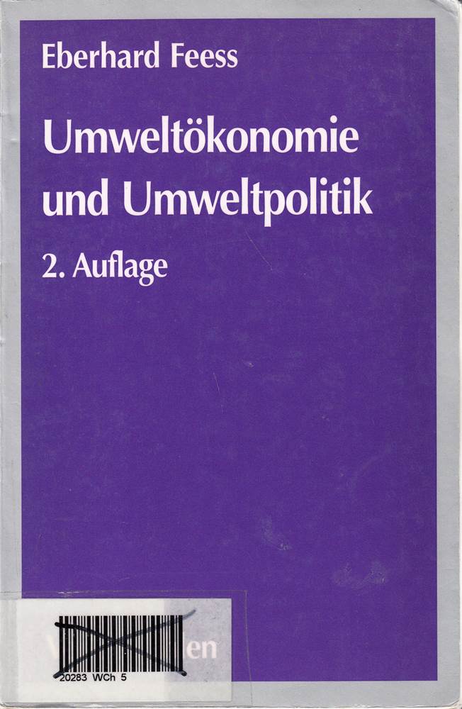 Umweltökonomie und Umweltpolitik