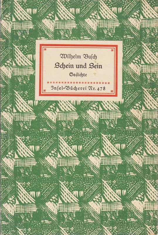 Wilhelm Busch Schein und Sein Gedichte Insel-Bücherei Nr. 478