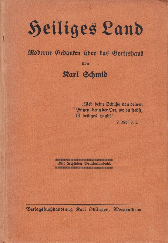 Heiliges Land - Moderne Gedanken über das Gotteshaus
