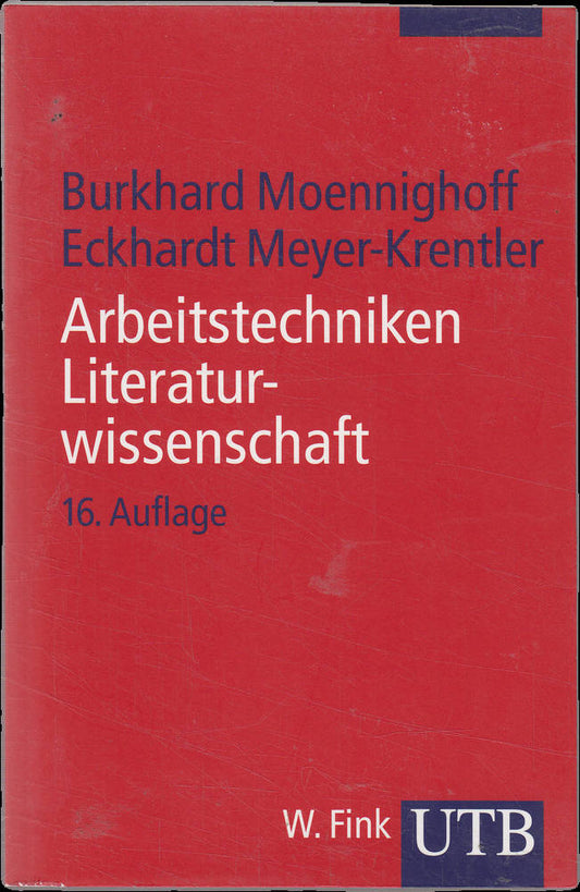 Arbeitstechniken Literaturwissenschaft