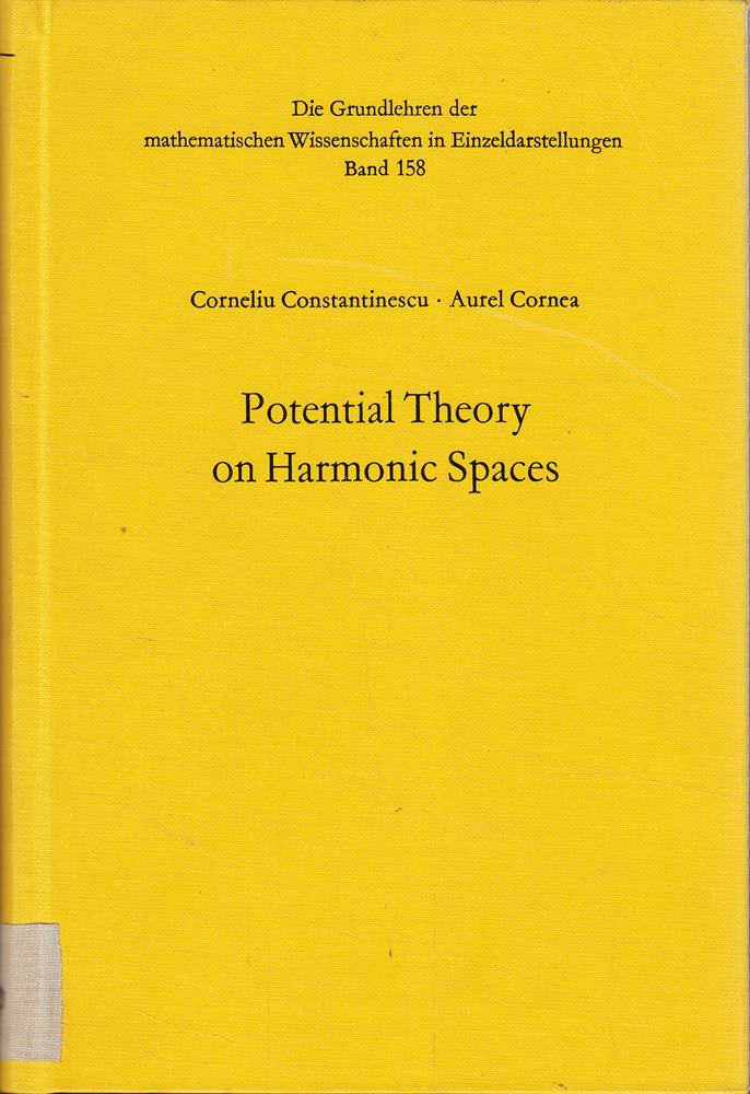 Potential Theory on Harmonic Spaces