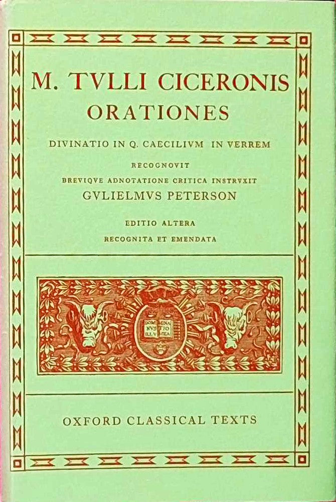Orationes: Volume III: Divinatio in Q. Caecilium  in C. Verrem (Oxford Classical Texts  Band 3)