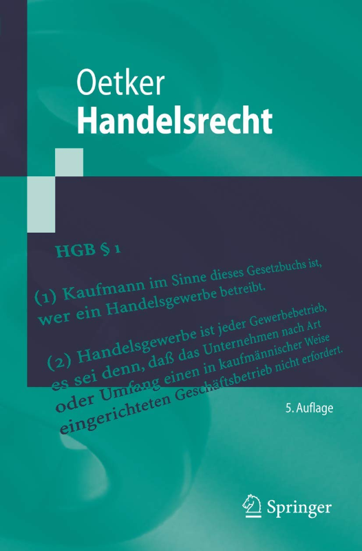 Handelsrecht (Springer-Lehrbuch)