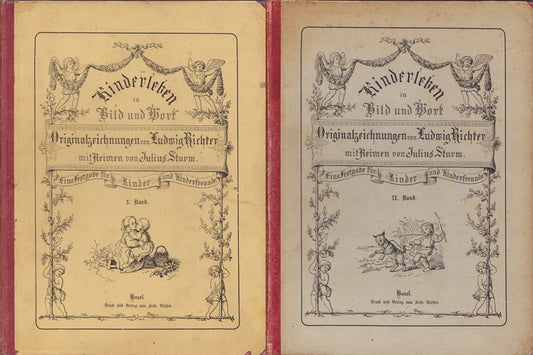 Kinderleben in Bild und Wort - Originalzeichnungen von Ludwig Richter mit Reimen von Julius Stein