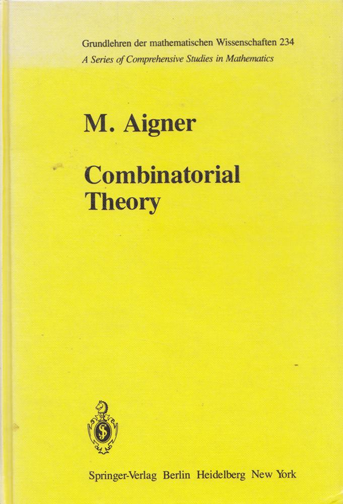 Combinatorial Theory. (Grundlehren der mathematischen Wissenschaften: A Series of Comprehensive Studies in Mathematics)