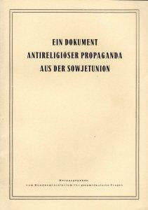 Ein Dokument antireligiöser Propaganda aus der Sowjetunion