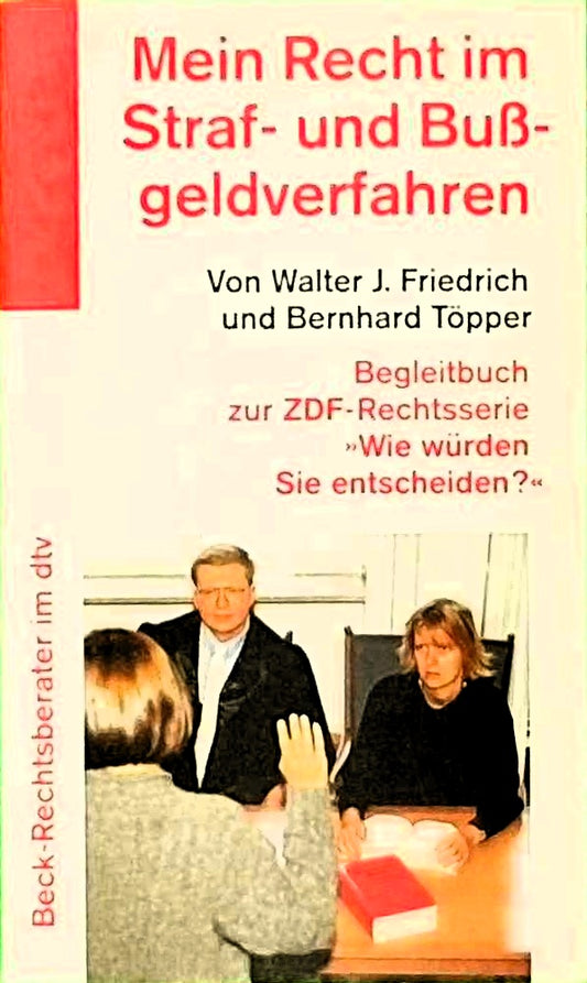 Mein Recht im Straf- und Bussgeldverfahren: Begleitbuch zur ZDF-Serie 'Wie würden Sie entscheiden' (dtv Beck Rechtsberater)